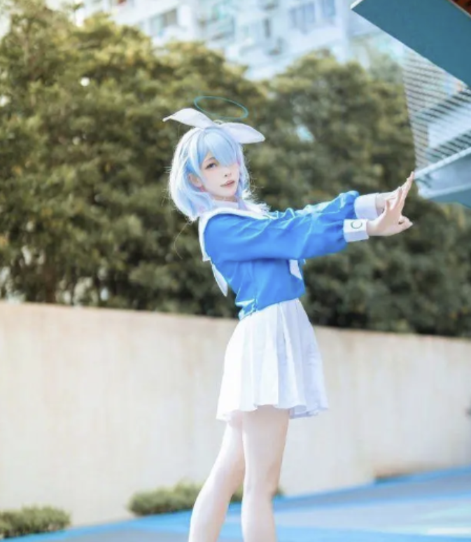 图片[1]-樱岛嗷一泳装Cosplay，夏日清凉-喵图坊