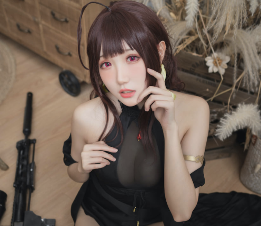 图片[2]-瓜希酱 cos少女前线DSR-50旗袍-喵图坊