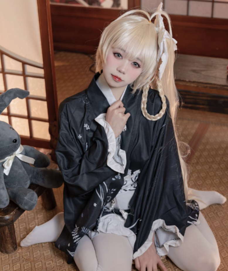 图片[2]-咬一口兔娘 Cosplay穹妹和风浴衣-喵图坊