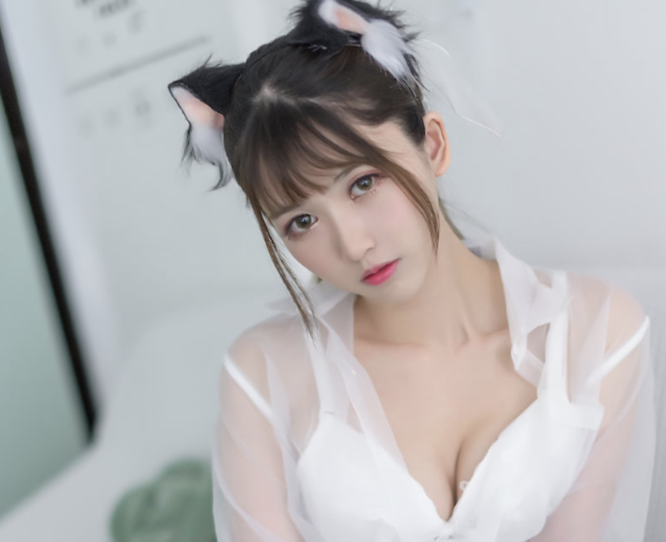 图片[1]-鳗鱼霏儿猫 耳娘JKcosplay美图-喵图坊