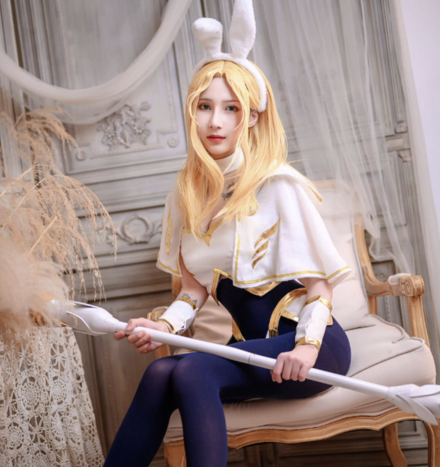 图片[1]-Vams子 cosplay恶魔光辉兔女郎美图欣赏-喵图坊